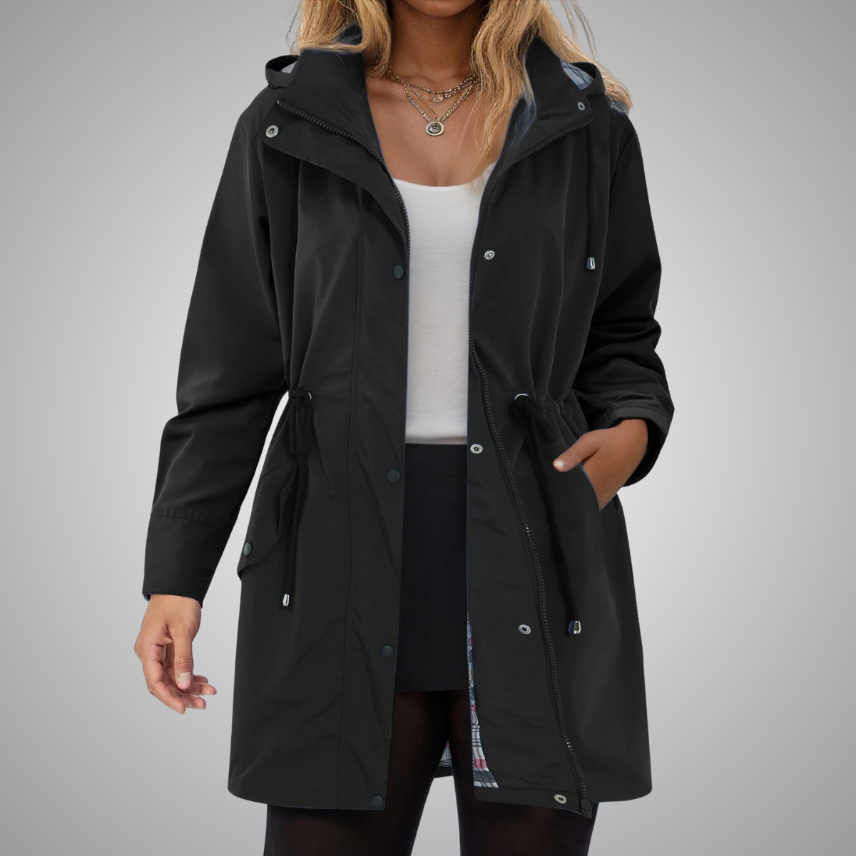 Mary | Hooded Trench Coat