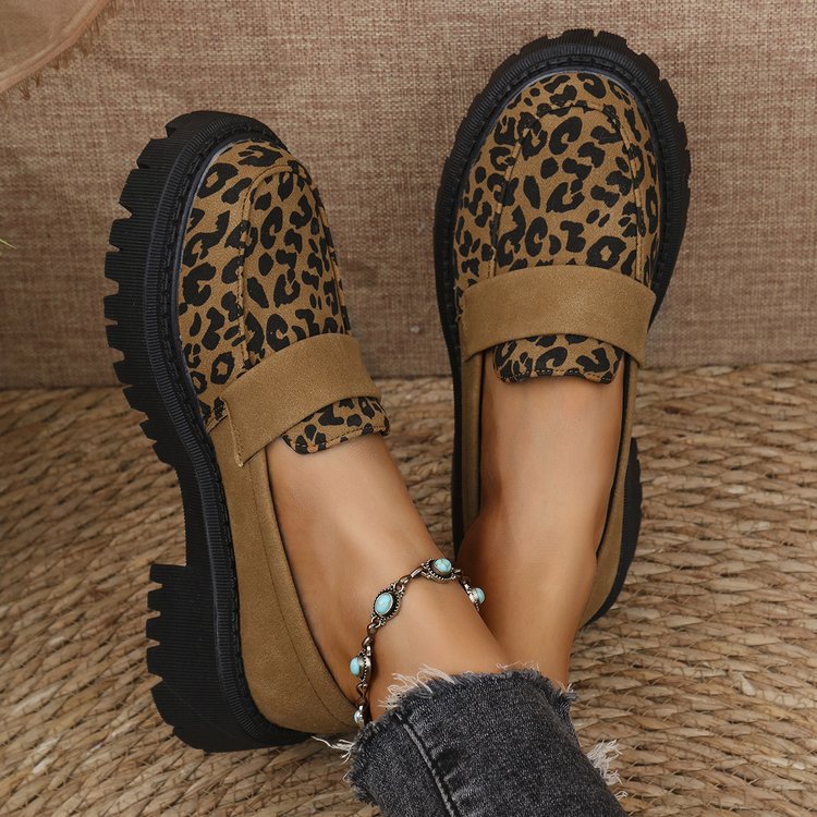 Lisa | Leopard Loafers
