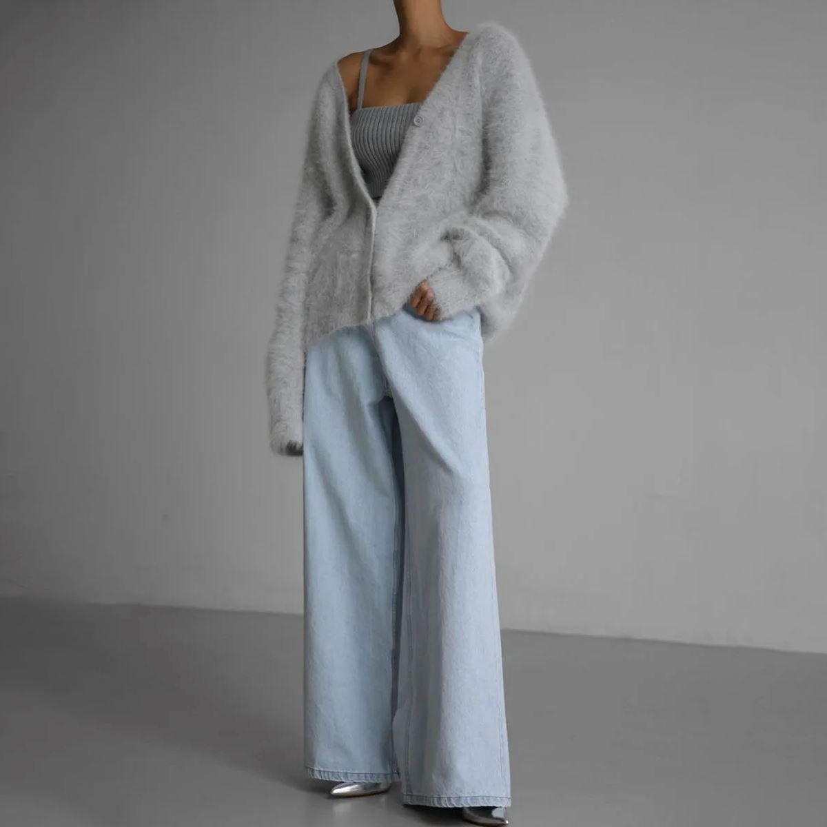 LIRIEN | Elegant Faux Fur Cardigan