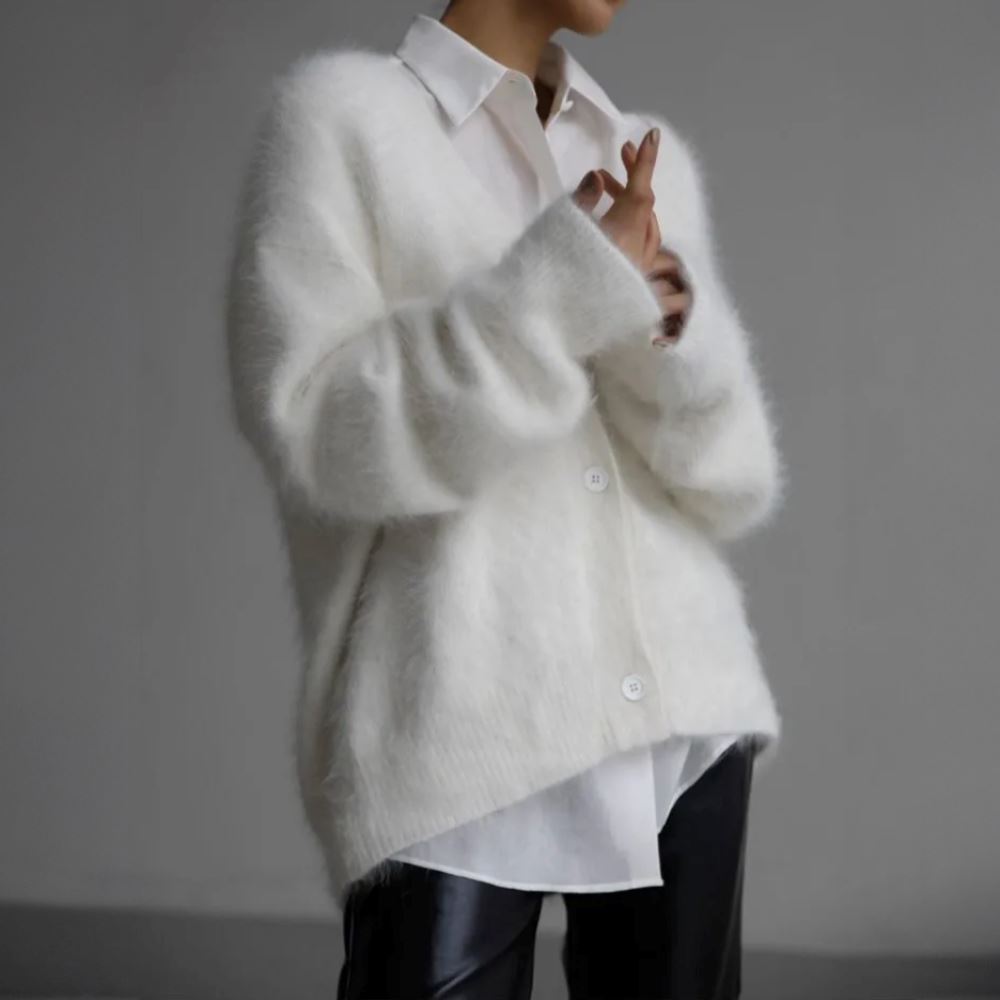 LIRIEN | Elegant Faux Fur Cardigan