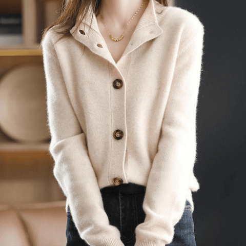 NIKA | Retro Cardigan with Collar