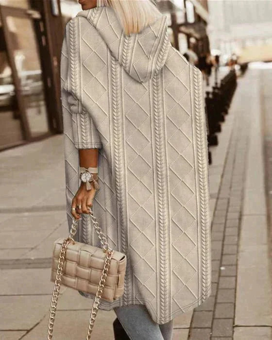 EMMELINE | Longline Hooded Knit Cardigan